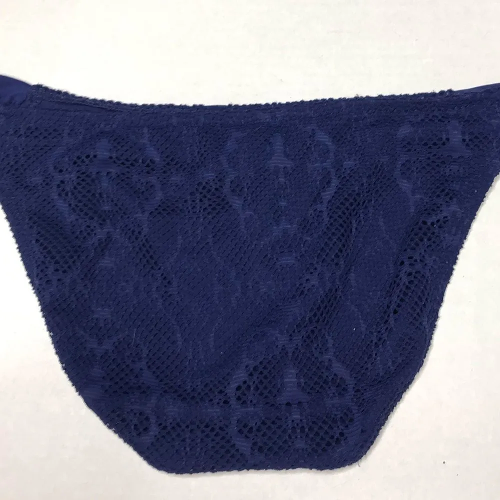 Mossimo Navy Bikini Bottom Size L - Image 3