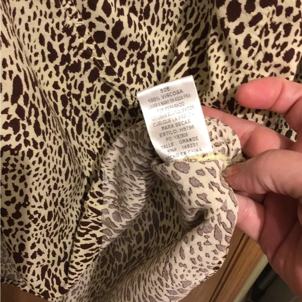 Woman Size Lg Crisscross Deep V-Neck Wrap Cris Cross Long Sleeve Bell Boutique - Image 8