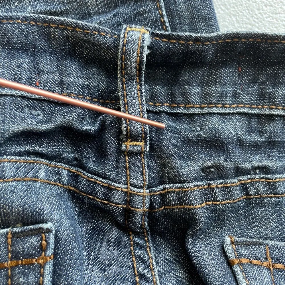 Refuge Straight Leg Jeans Women Juniors Size 11 Dark Blue Casual Denim Pockets - Image 7