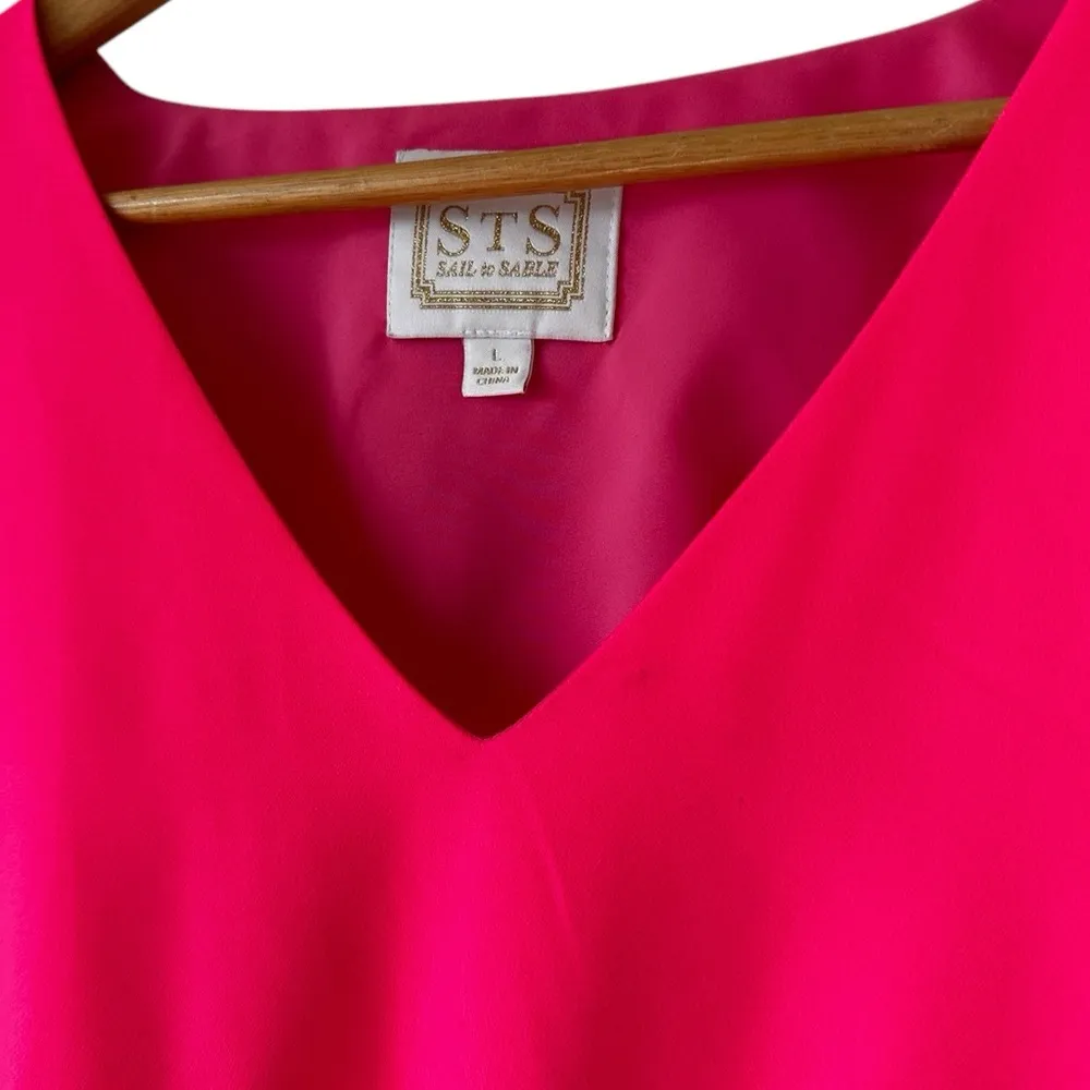 Sail To Table Bright Pink Smocked Blouse - Image 1