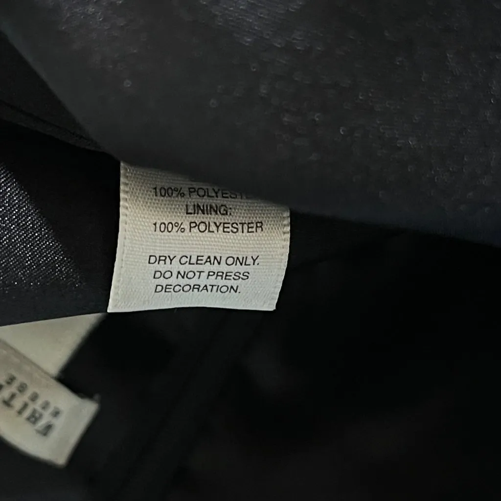 White House Black Market Cocktail Dress Mini Black Size 2 Sequins Strapless - Image 6