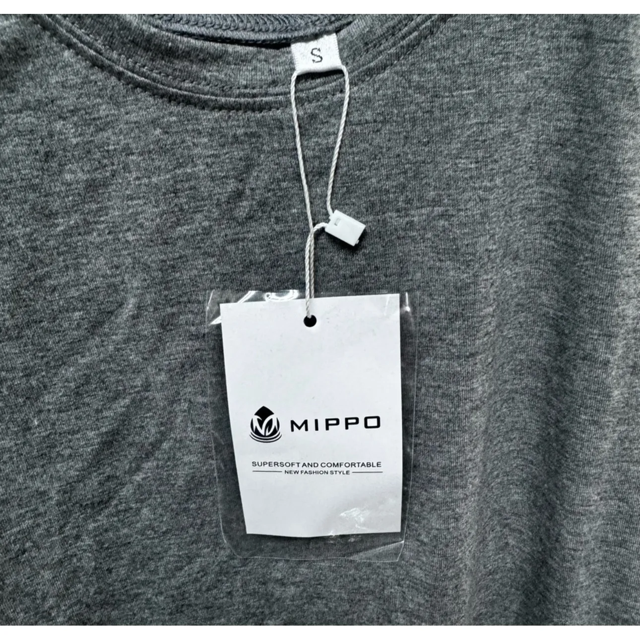 NWT Mippo Lightweight Gray Open Back Workout/Muscle Tank Activewear Top - Image 5