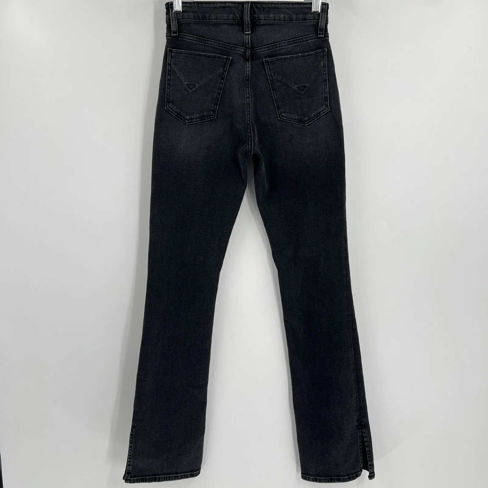 Hudson Jeans Barbara BSD High Rise Black Sand Denim Baby Boot Women's Size 26 - Image 6