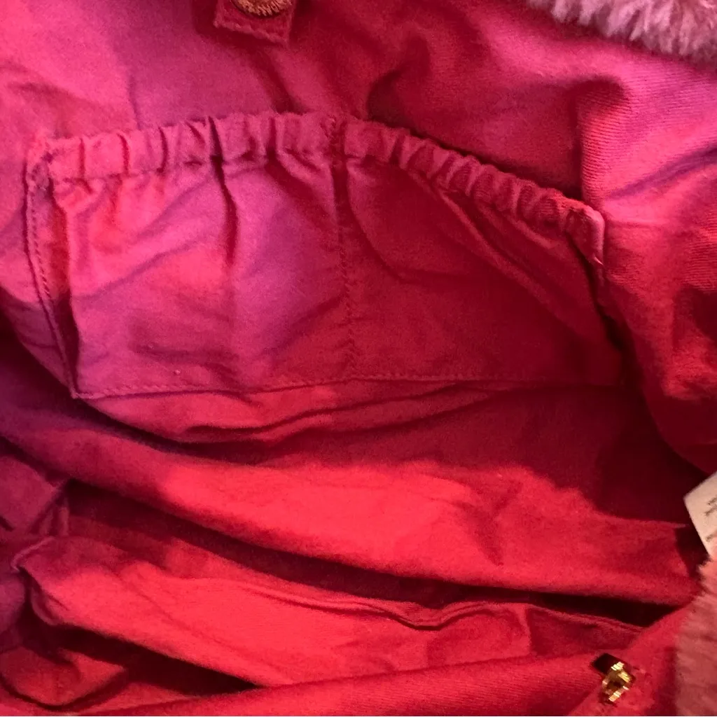 Anthropologie Faux Fur Soft Fluffy Rose Pink Bag Tote - Image 13