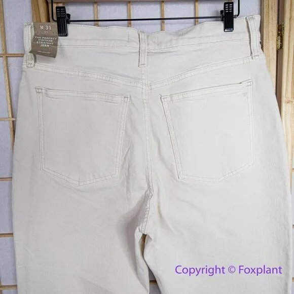NEW Madewell The Perfect Vintage Straight Jean in Vintage Canvas Wash,‎ 31.NG254 - Image 12