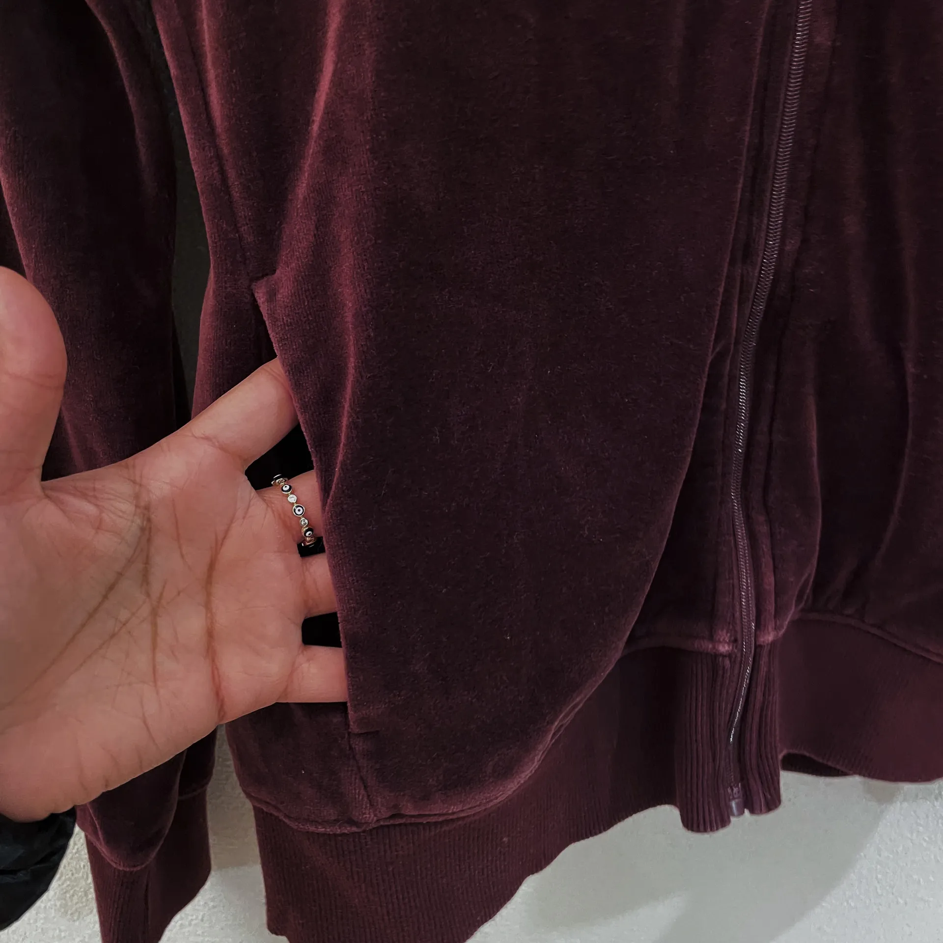 Velour Track Suit Jacket - Image 8