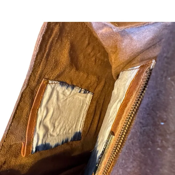 Sancia Leather Fringe Backpack as is‎ Brown - Image 9