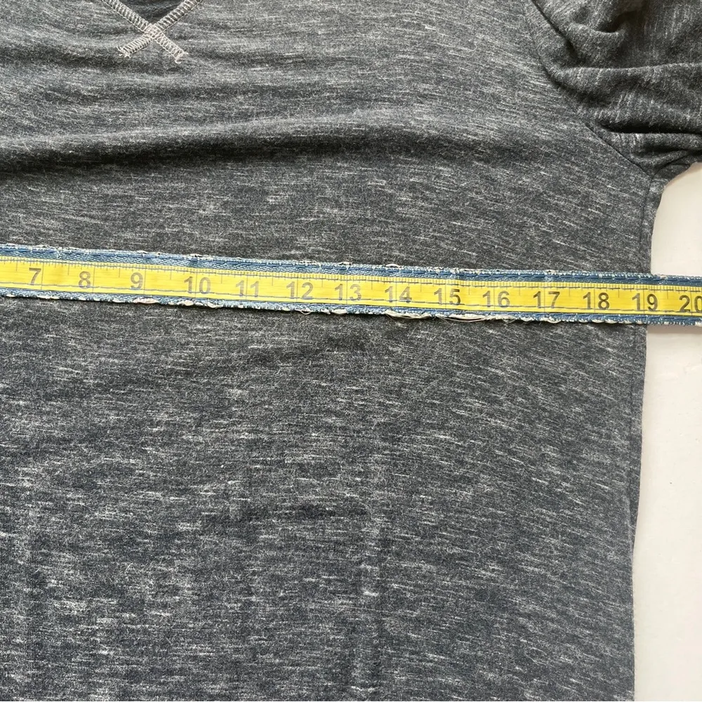 Anthropologie Felina Charcoal Long Sleeve Sweater Lightweight Top Grey Small - Image 7