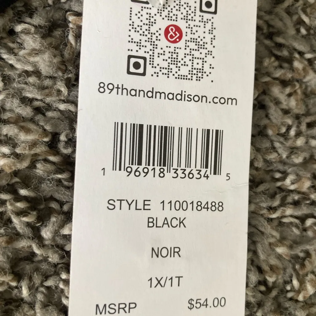 89th & Madison Black Rhinestone V - Image 8