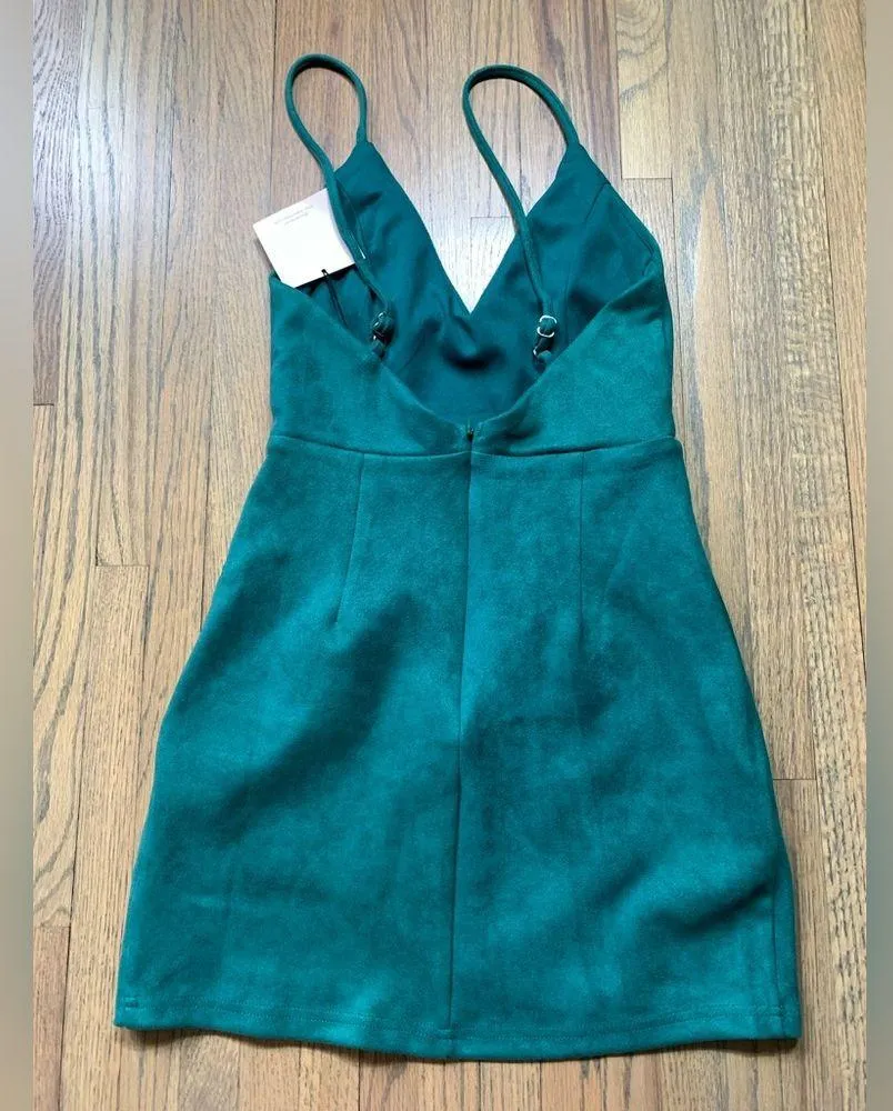 NWT Superdown Carrie mini dress green xs - Image 3
