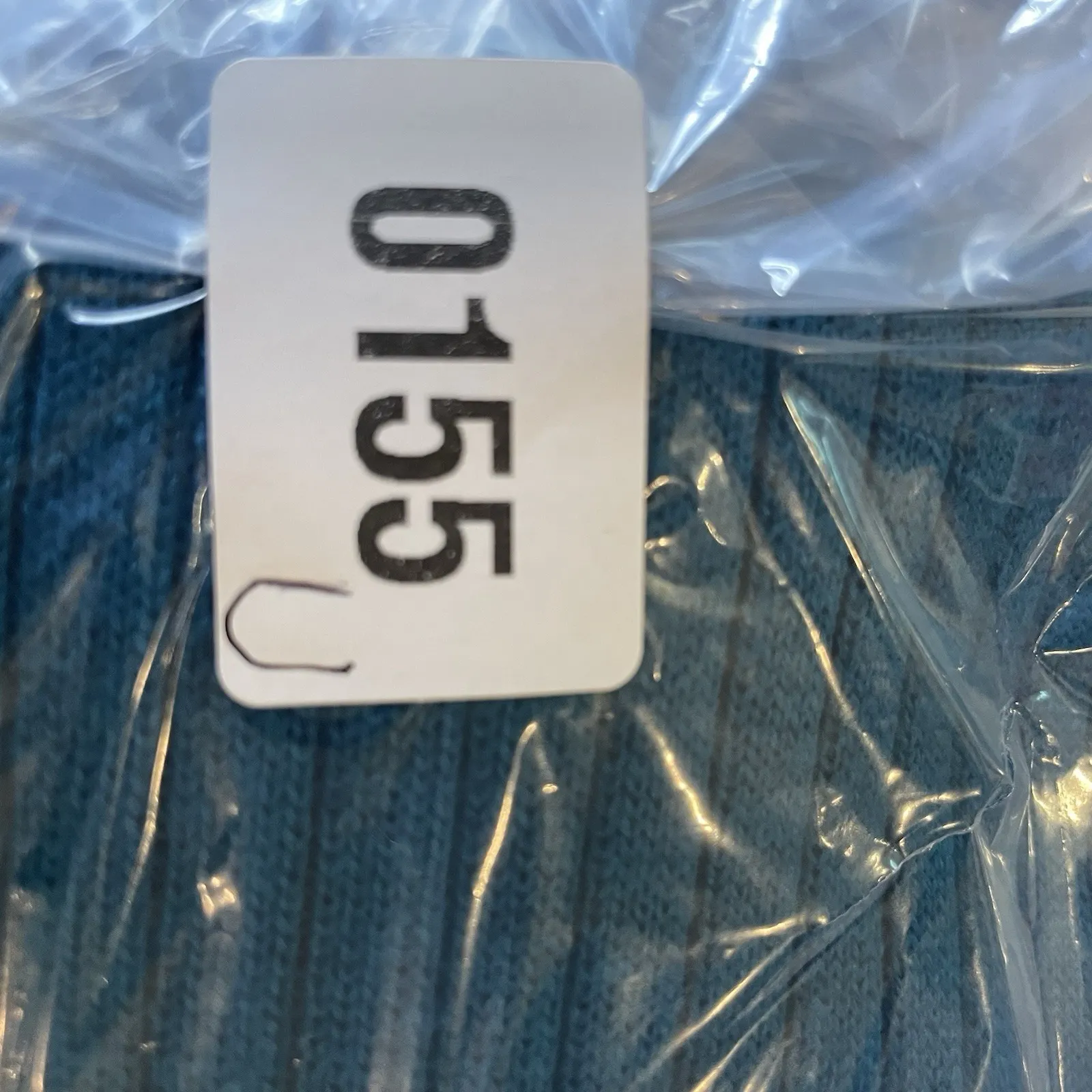 Karen Scott Womens 1X Teal Ribbed Sweater Top Merino Wool Blend‎ Preppy Career - Image 7