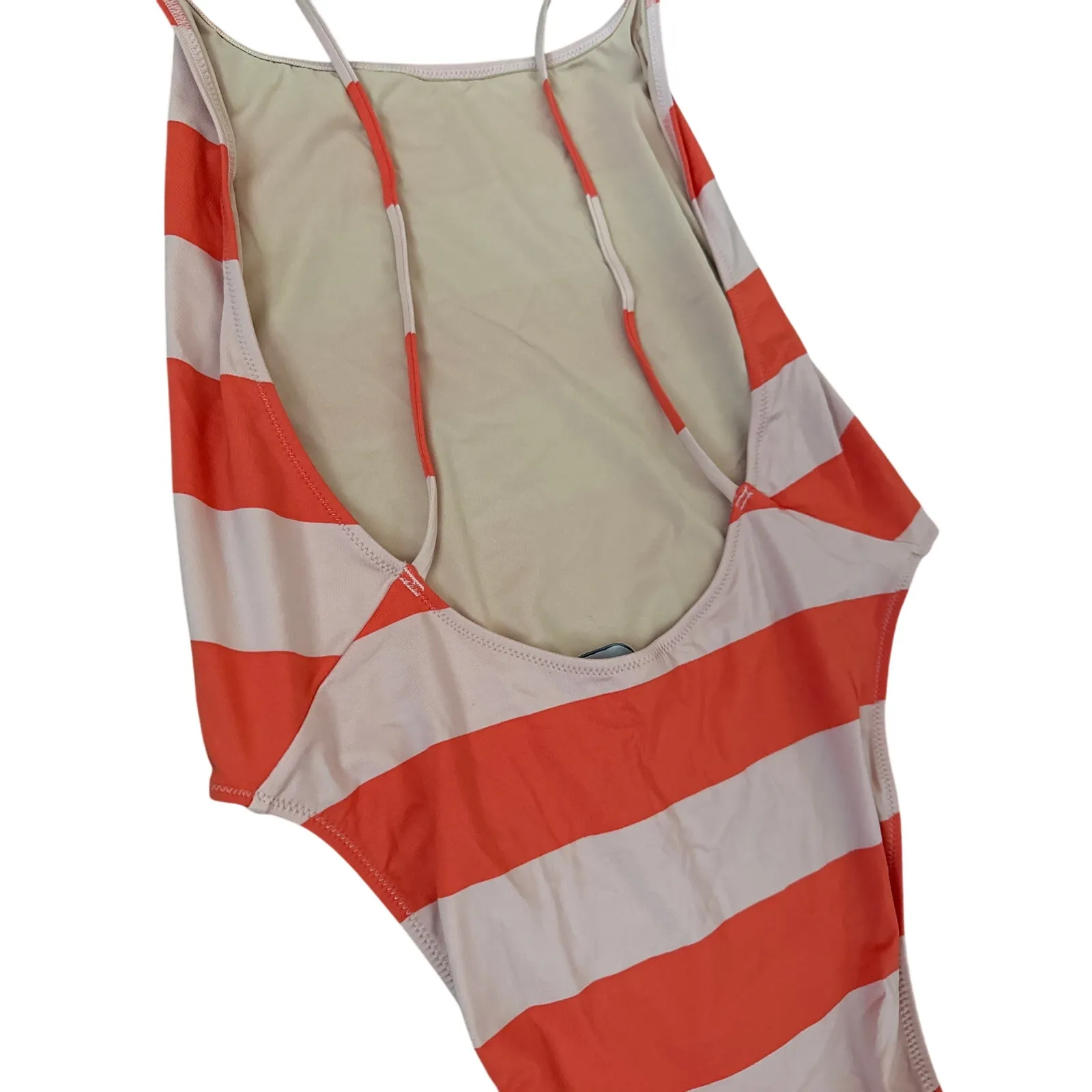J.Crew Playa Super-Scoopback One-Piece Swimsuit Tangerine Blush‎ Size Medium - Image 8