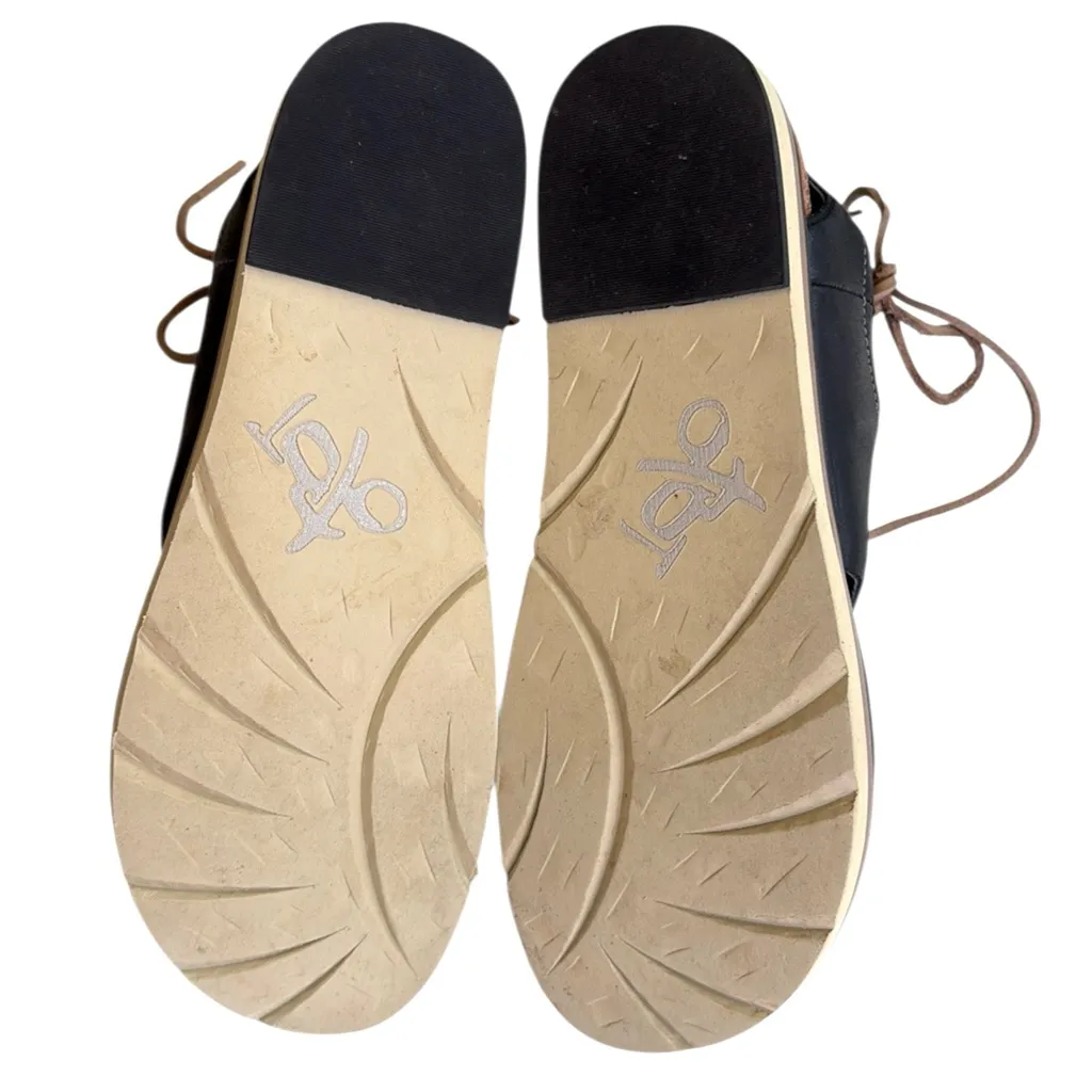 EUC OTBT Leather Locate Sandals Black Brown Size 7.5 - Image 8