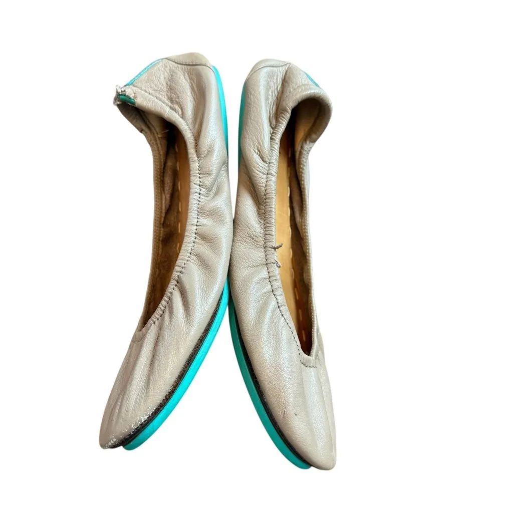 Tieks Taupe Leather Flats Classic Ballet Women's Size 8 AS-IS - Image 4