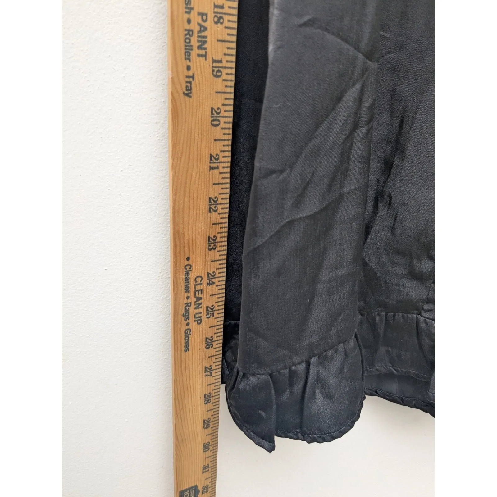 LE LIS Mini Dress Shoulders Tie Straps Front Hook And Eye Black Sz Large NWT - Image 11