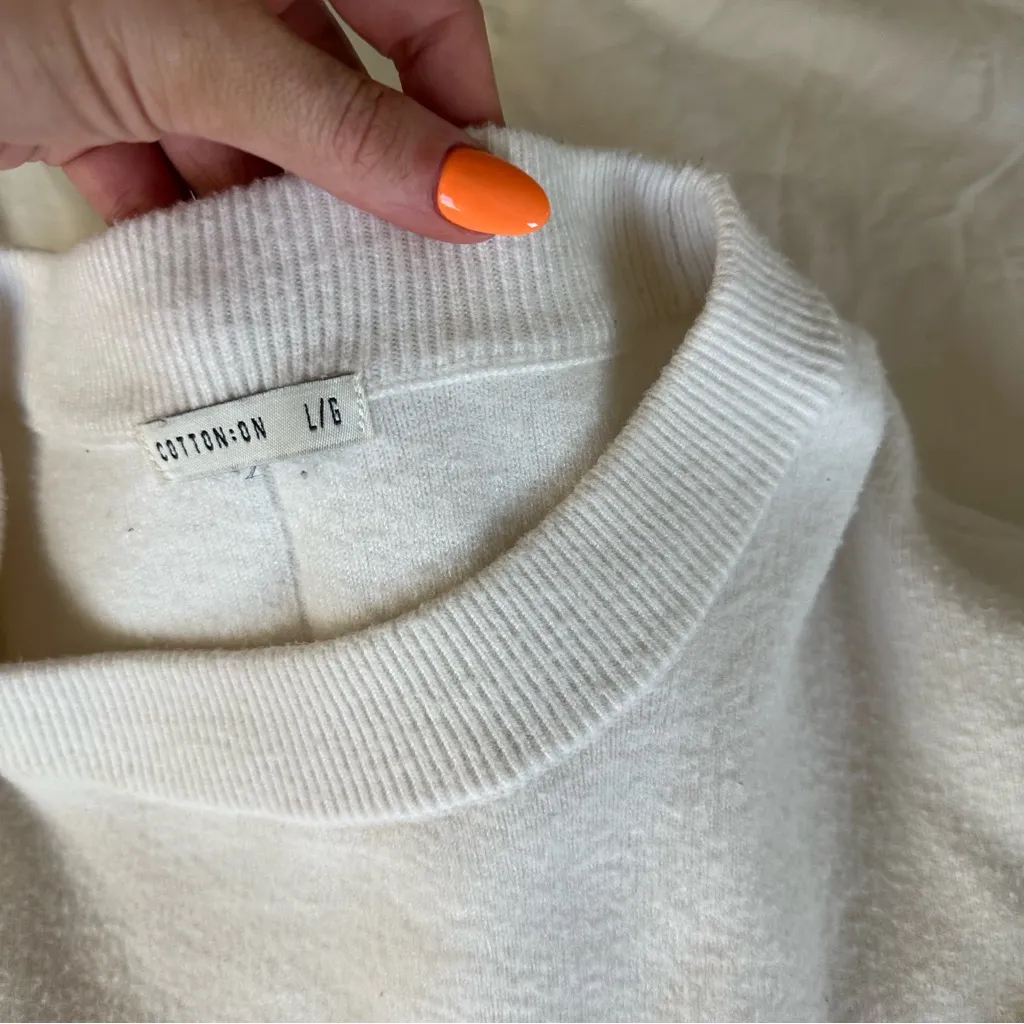 Cotton on cream sweater - Image 4