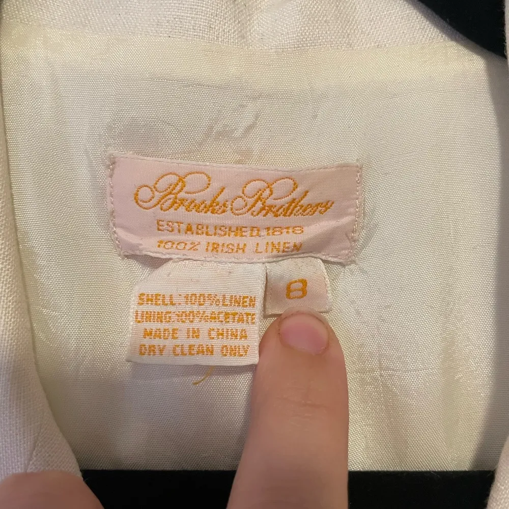 Brooks Brothers Irish Linen Sleeveless Shirtdress - Image 2