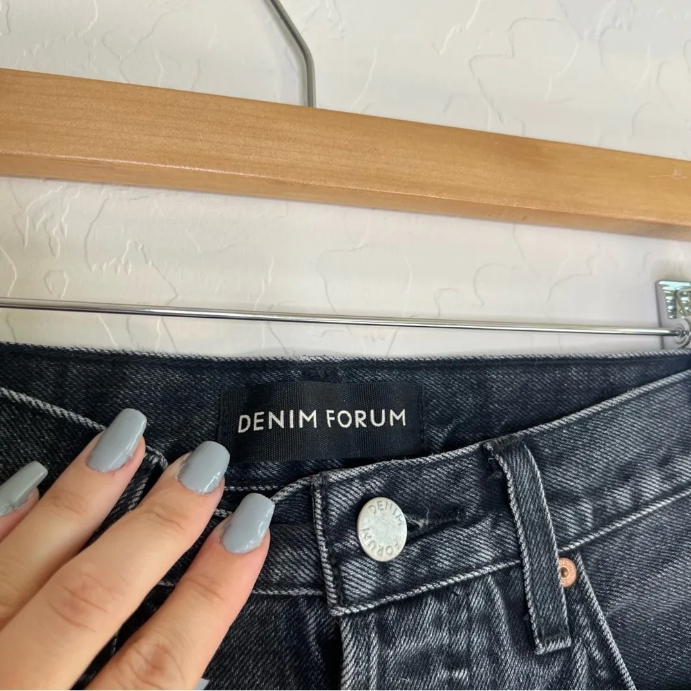 Denim Forum The Yoko Black Cutoff Short Size 25 - Image 3