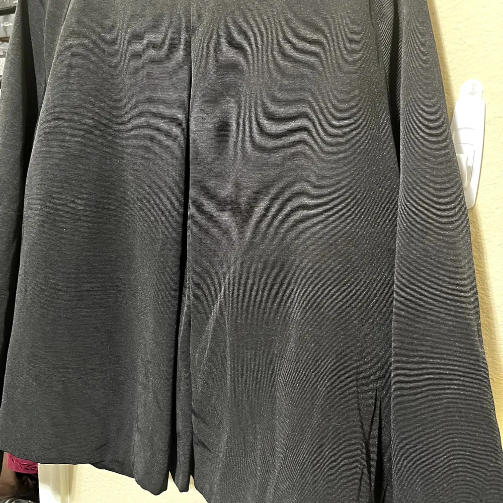 Chicos Womens Full Zip Jacket Size 2 Large Black Lightweight Drawstring neckline - Image 8