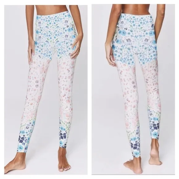 Spiritual Gangster High Rise Perfect Leggings Romantic Floral Ombre XS - Image 2