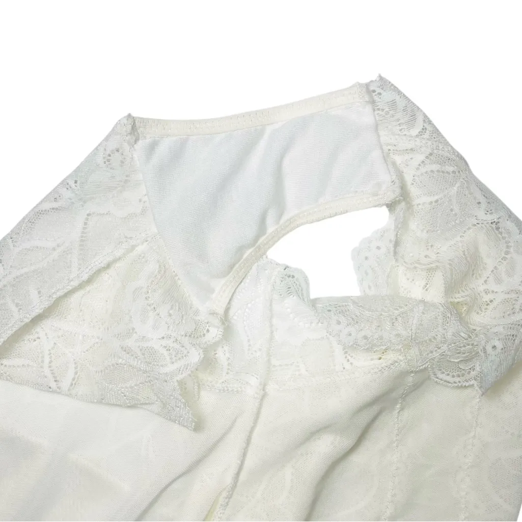 FLORA NIKROOZ Lace Cheeky Bodysuit - Image 8