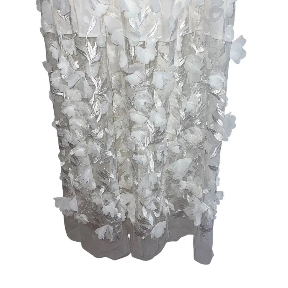 NEW NWOT Show Me Your Mumu Stephanie Dress White 3D Floral Embroidery - Image 6