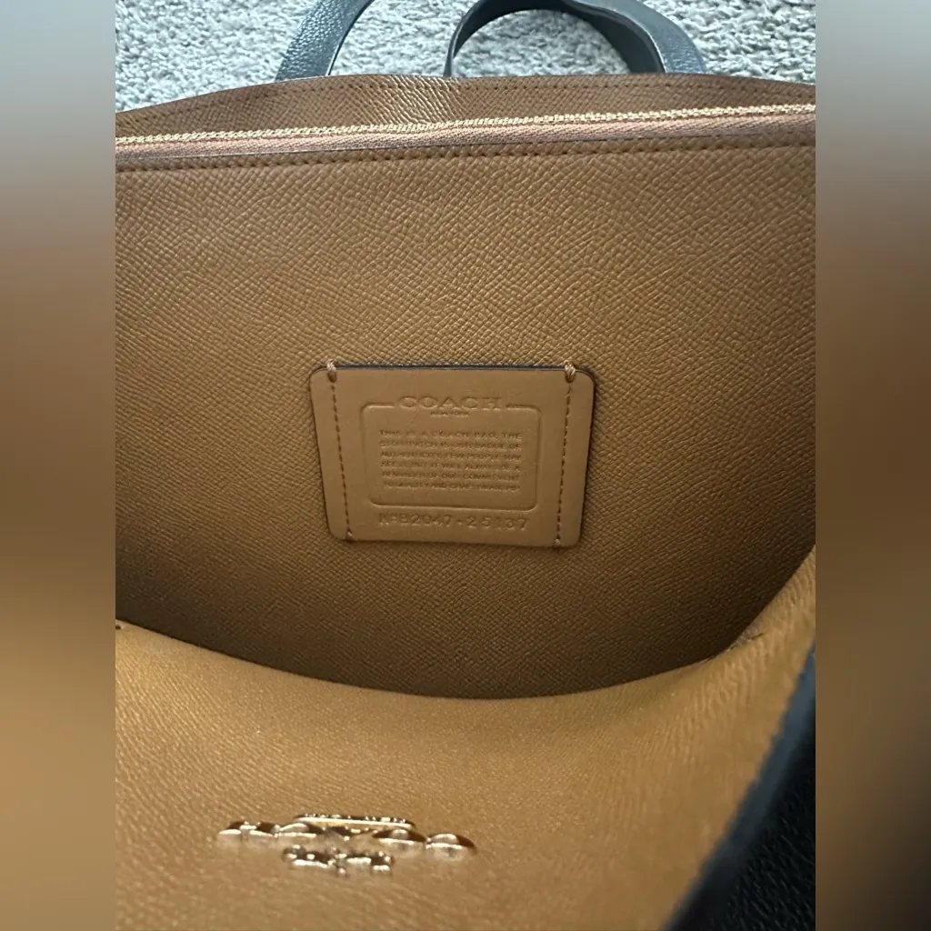 Coach Black Leather Tote - Image 8
