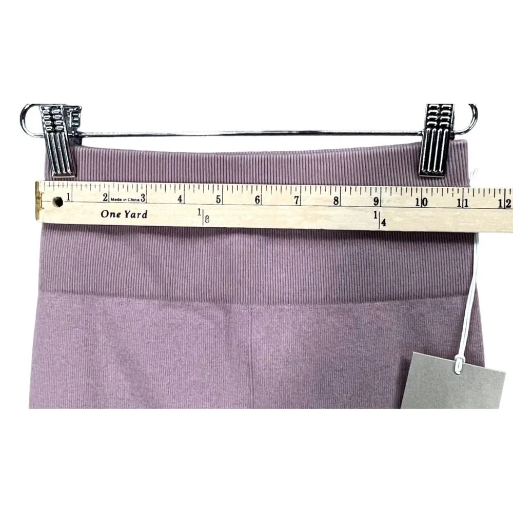 Everlane High Rise Seamless Leggings Womens XS-S Purple Stretch Yoga Pilates Gym - Image 4