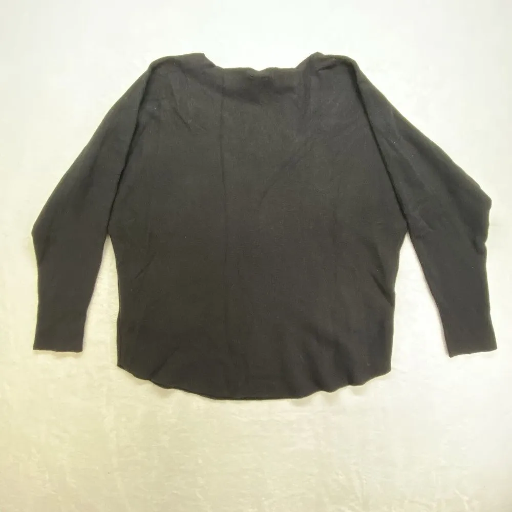 AAEDA Sweater Womens L Christmas tree festive pearl embellished dolman NWT Black Size L - Image 7