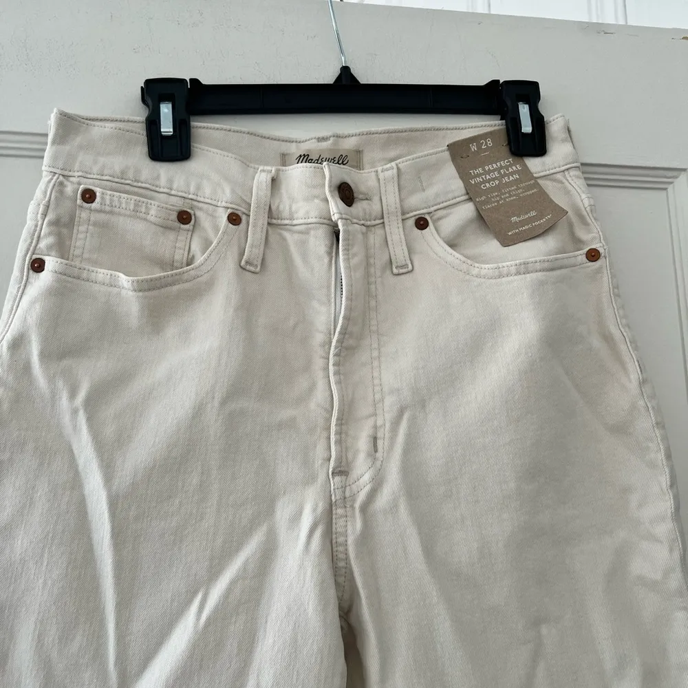 The Perfect Vintage Flare Crop in Vintage Canvas Size 28 NWT - Image 8