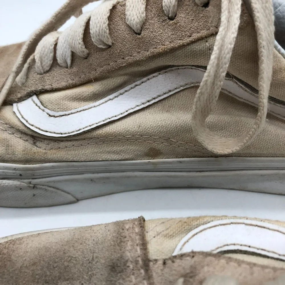 Vans Sneakers Skate Shoes Canvas Suede Beige Mens 6.5 Womens 8 - Image 6