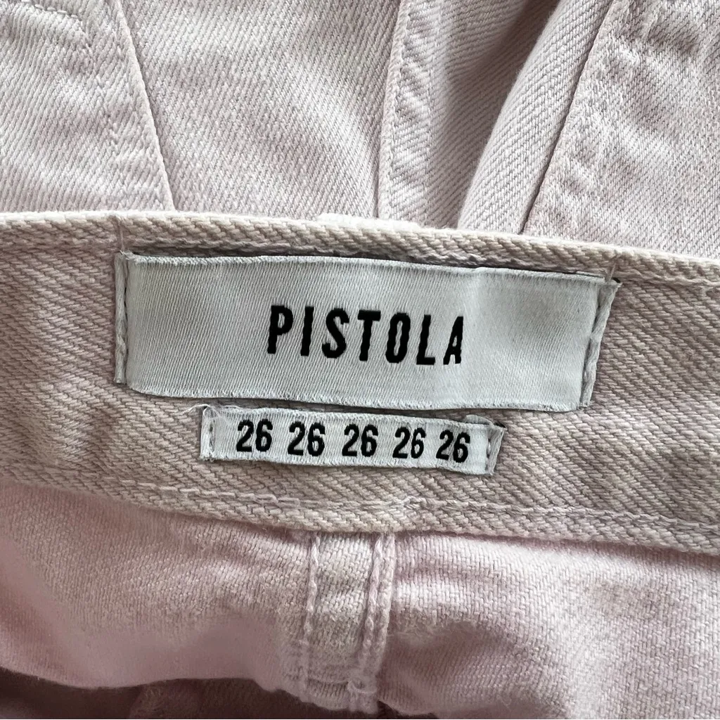 Pistola Shorts Denim Cutoffs Lilac Purple Raw Hem Distressed 26 Casual Summer - Image 4