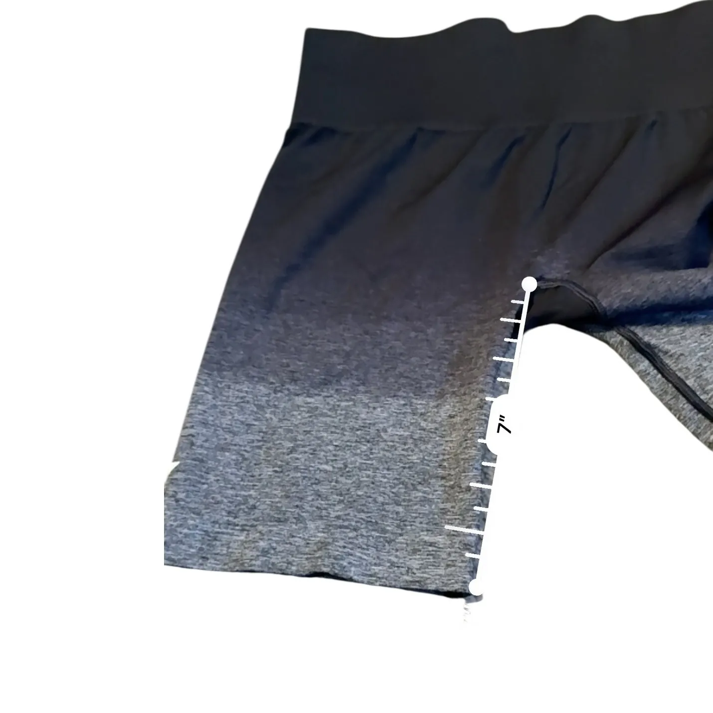 Gymshark Adapt Ombre Seamless Shorts Women's Size Medium Black Gray Workout Fit - Image 6