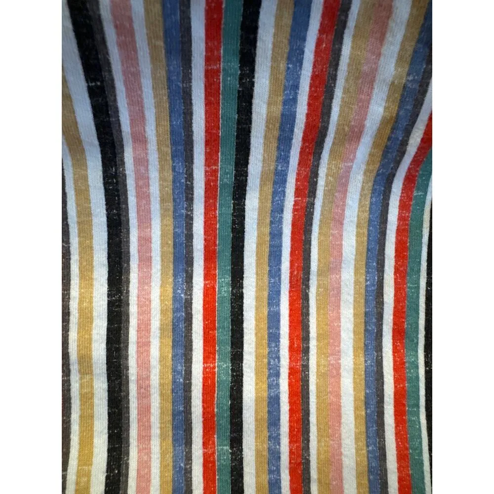 Zara contrasting sweater striped skirt midi sleevless dress sieze large - Image 10