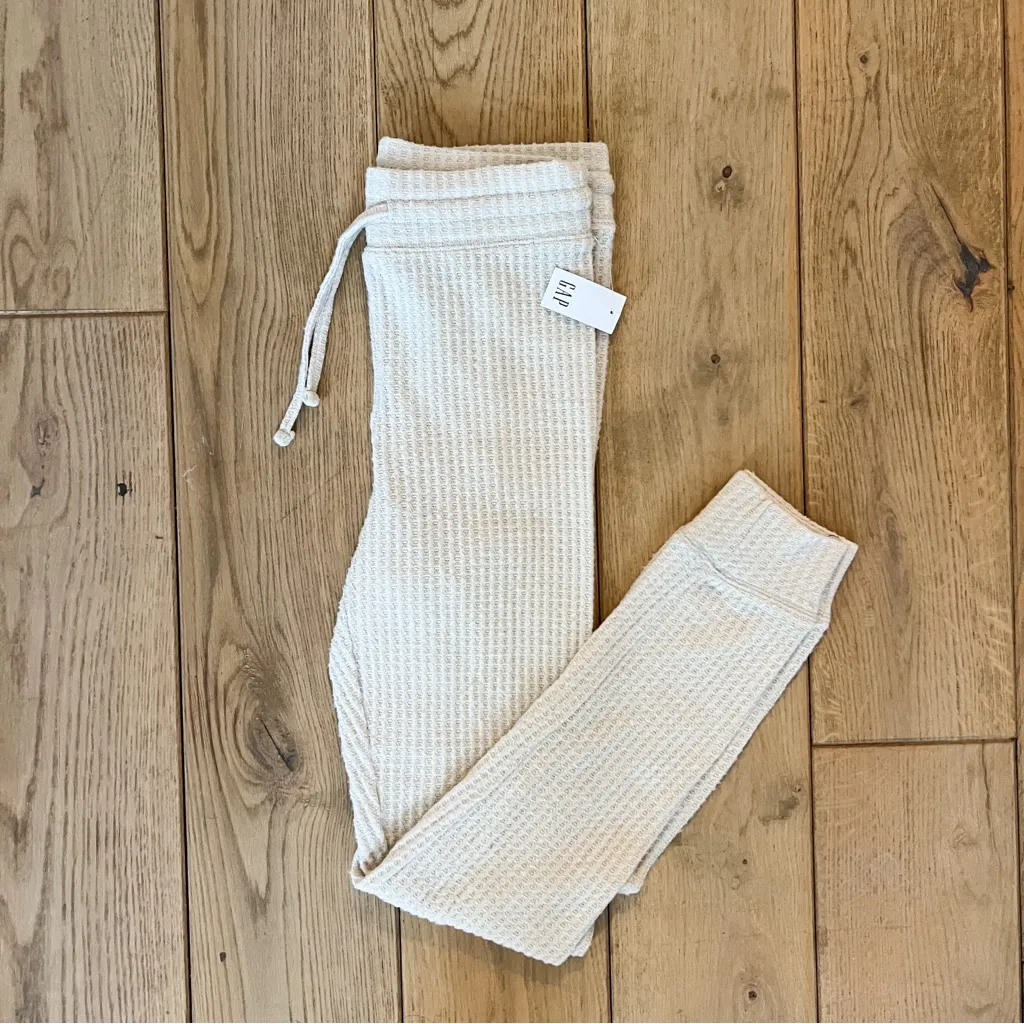 Gap Brushed Waffle Knit PJ Leggings - Image 4