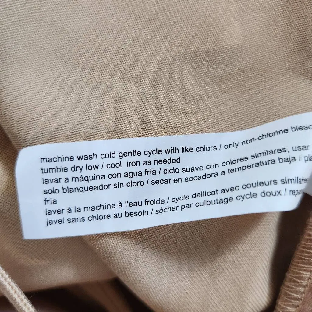 Eloquii Khaki Wide Tapered Leg Pants Size 16 NWOT Flowy Khaki Pants - Image 8