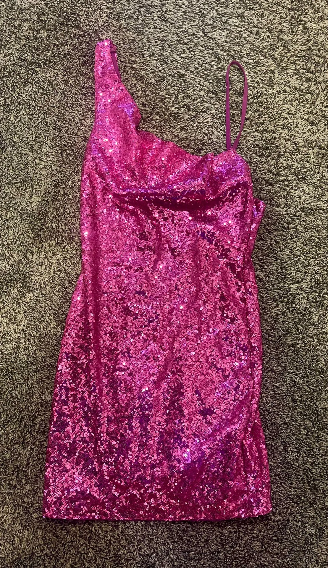 Citadel Skies Dress in Pink Sequins - Image 2