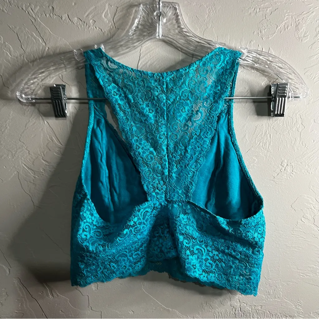 Teal Lace Racerback Bralette - Image 3