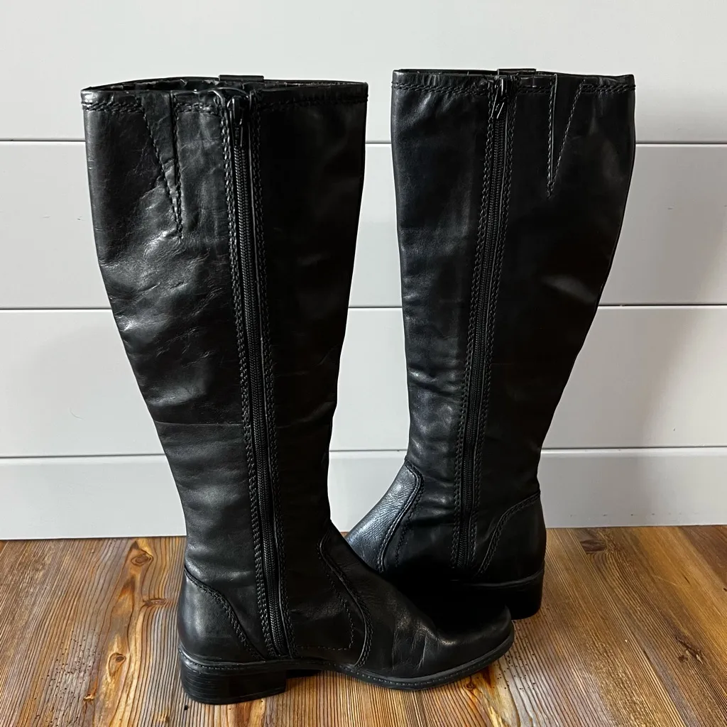 Bandolino Women's Jordana Tall Black Leather Boot Size 7 #260104 - Image 7