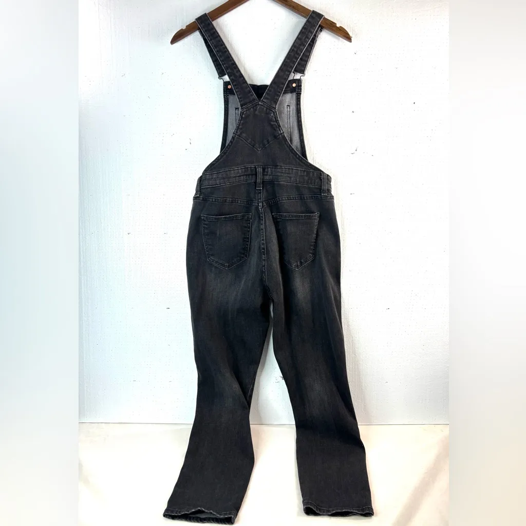 Old Navy 6 Women Jeans Denim Overalls Black - Image 2
