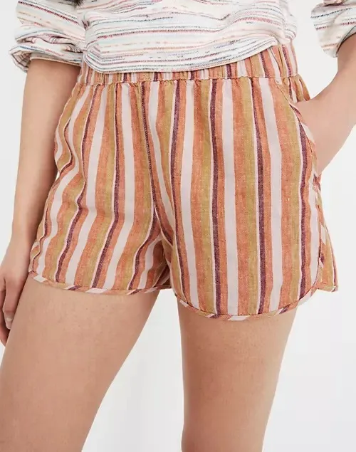 Linen-Cotton Pull-On Shorts - Image 2