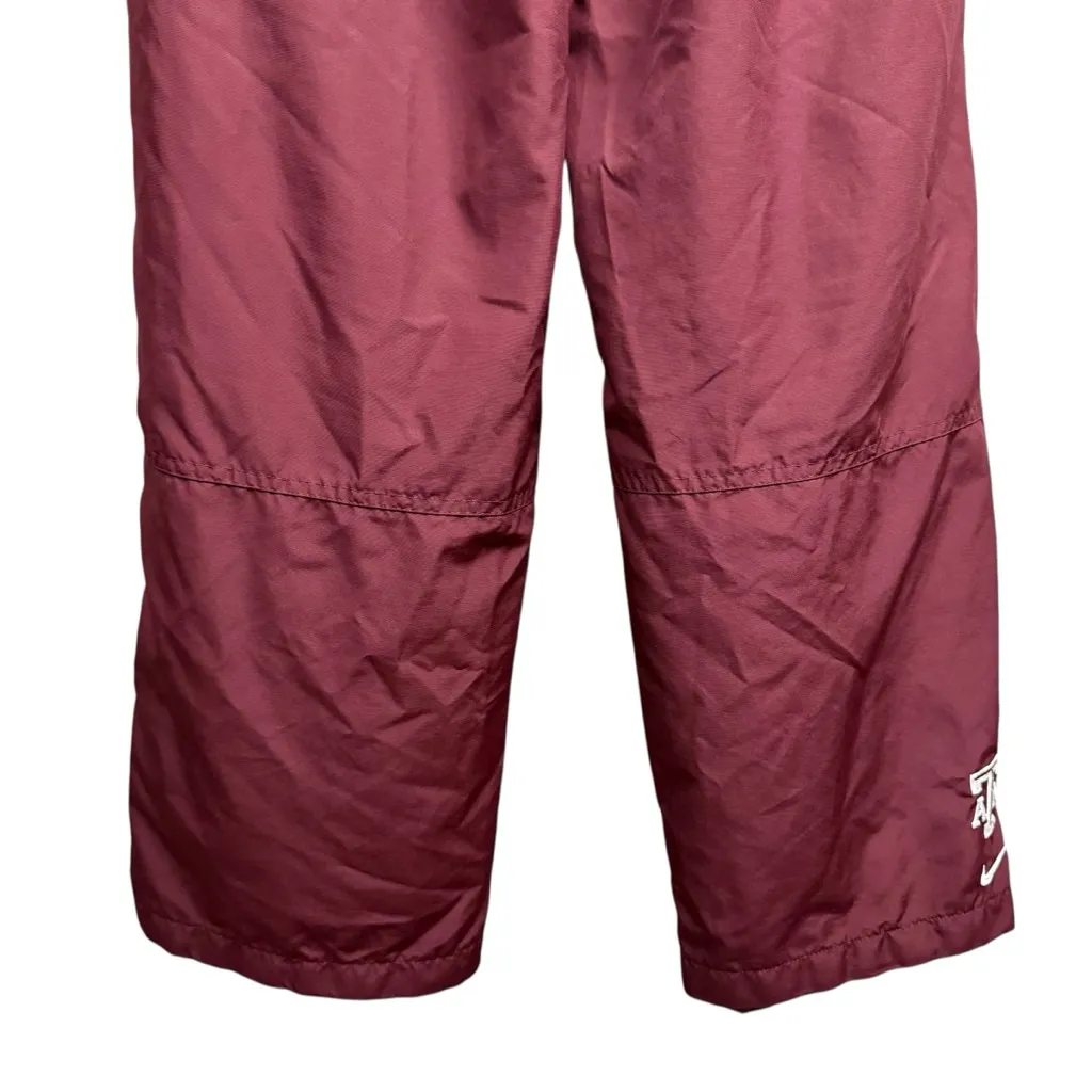 Nike Team Texas A&M Aggies Maroon Warm-Up Pants Women’s Small Logo Track Athleti - Image 6