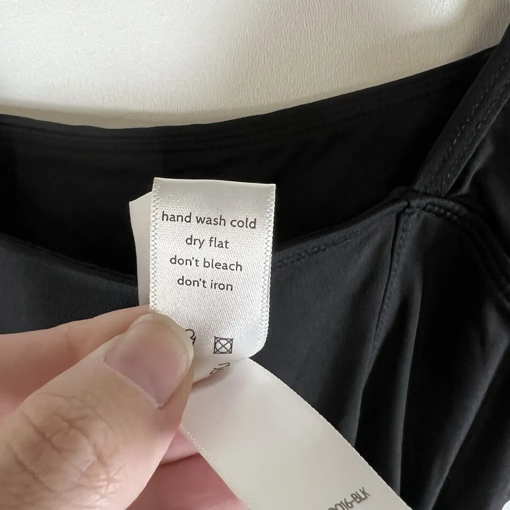 Andie Black One-Piece Swimsuit Size Medium Black Andie One Piece Swimwear‎ Beach - Image 9