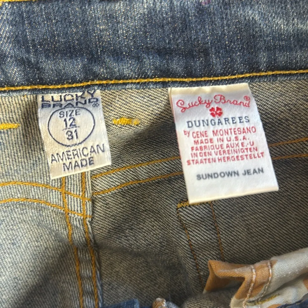 Vtg lucky brand dungarees made in USA sundown jeans size 31 - Image 12