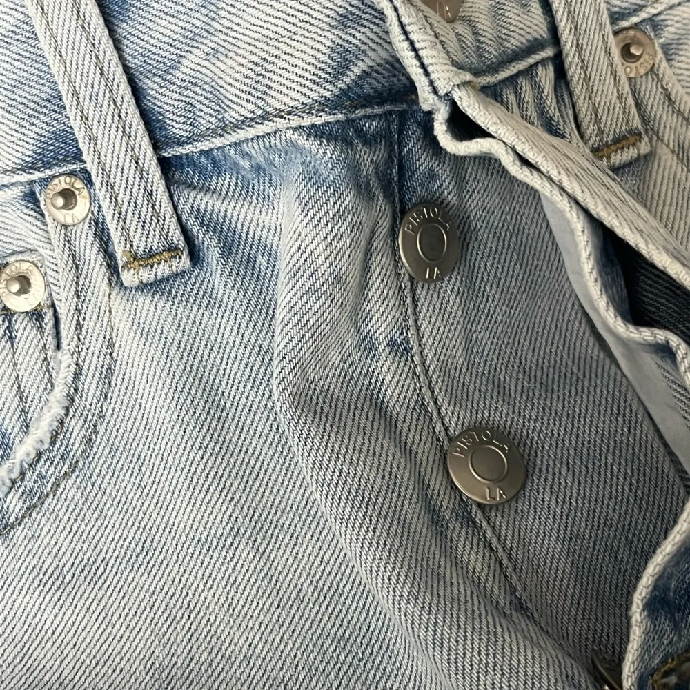 Presley High Rise Straight Leg Distressed Jeans in Light Wash Size 26 - Image 6