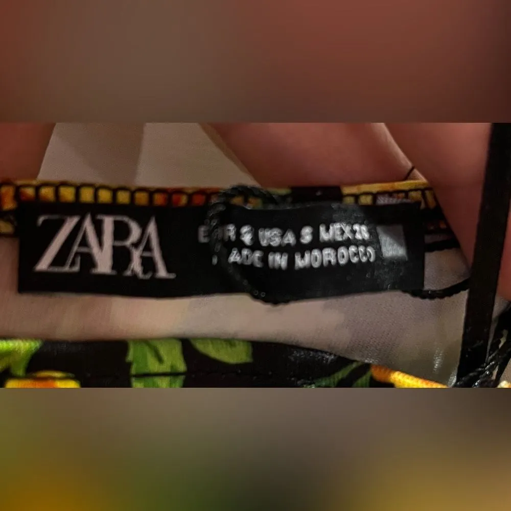 Zara Floral Bodysuit Size Small - Image 2