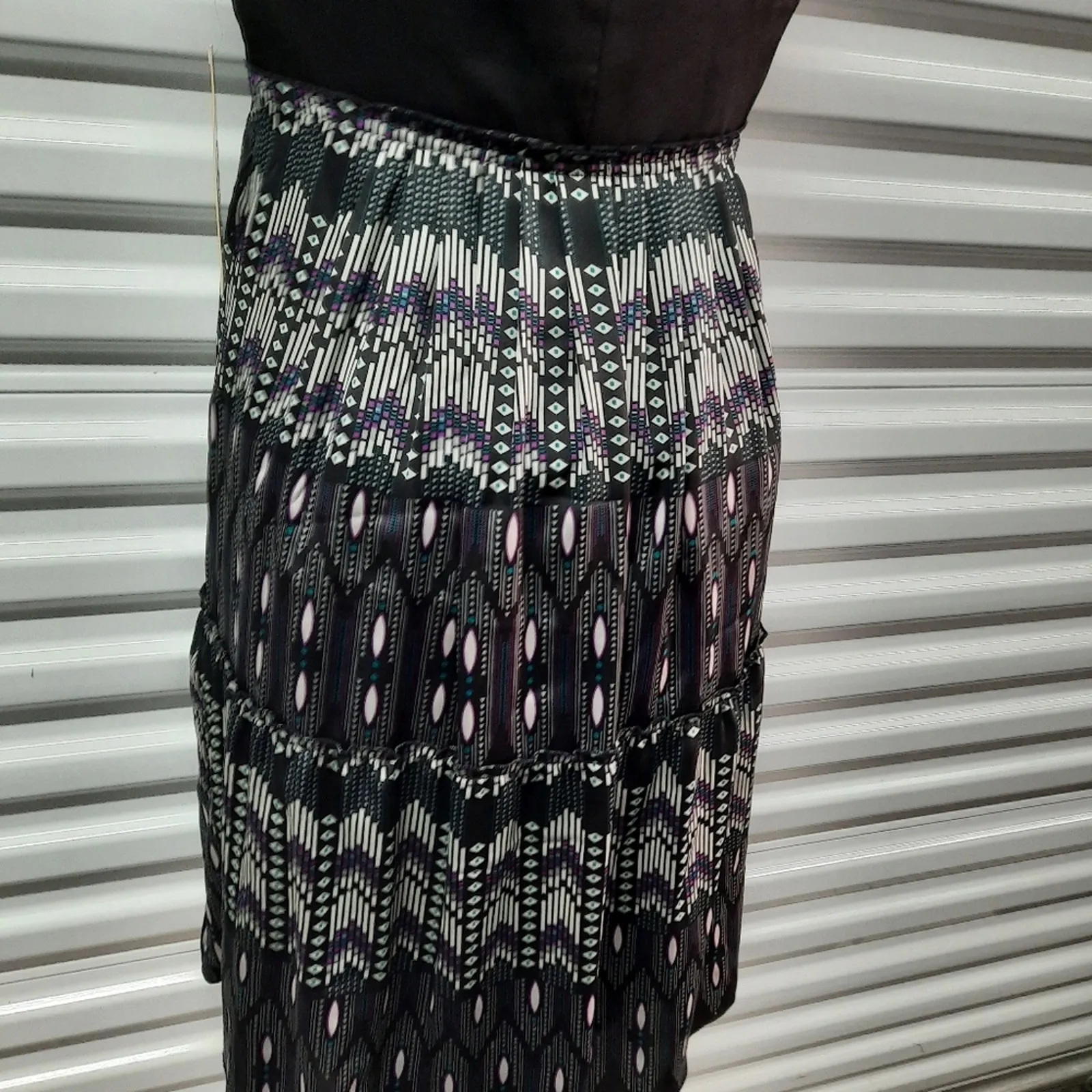 Gianni Bini Dress Women's Size 4 Black Sleeveless Baby Doll Retro Coquette Girl - Image 7