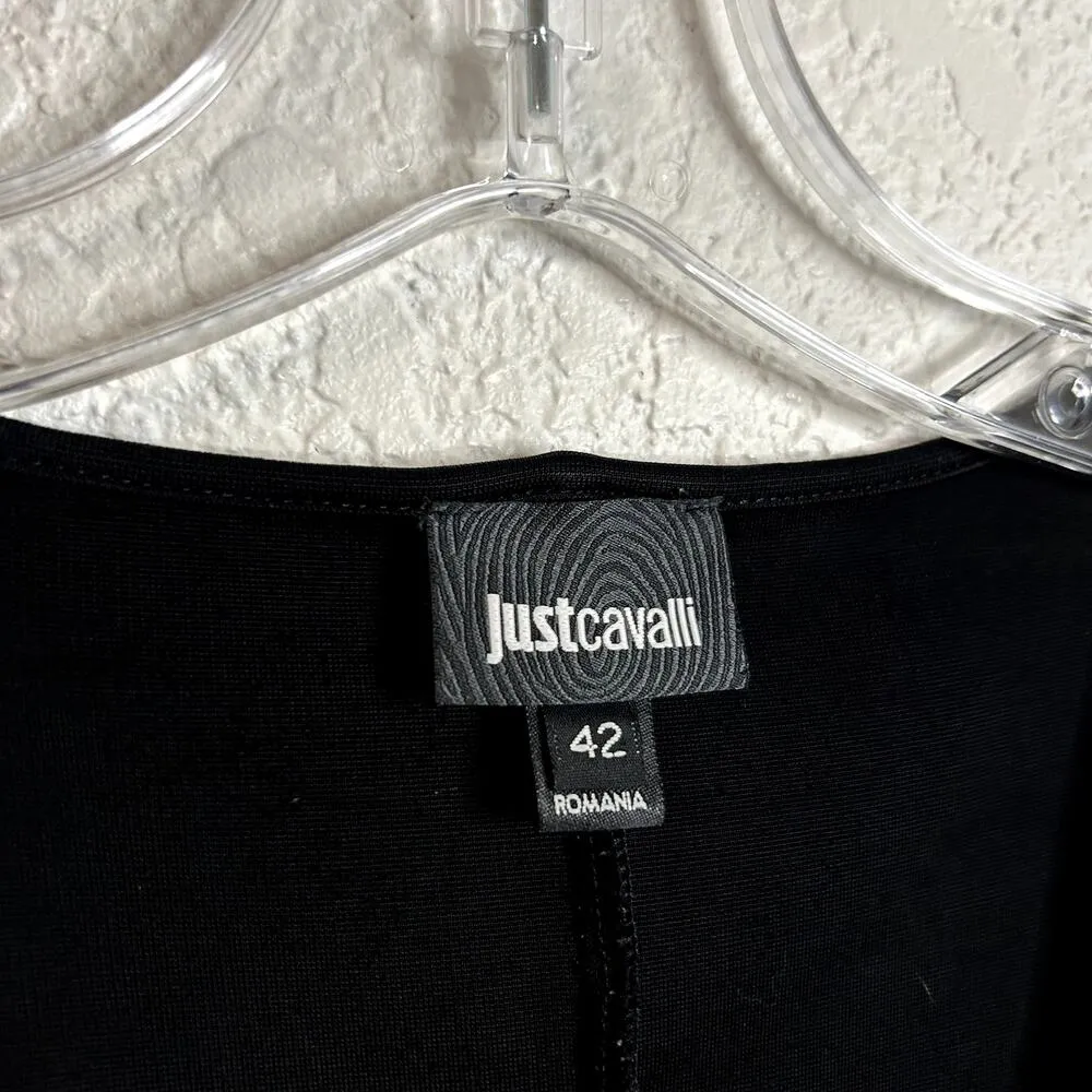 Just Cavalli Womens Size EU 42 Aztec Print Stretch Knit Scoop Neck Geometric - Image 5