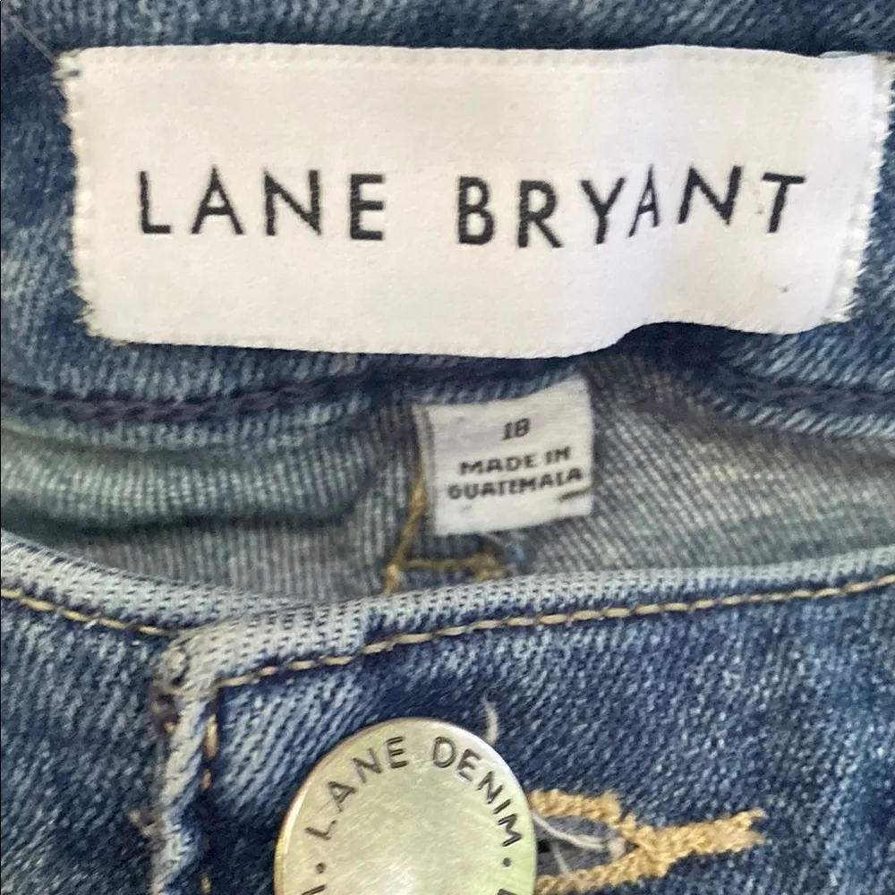 Lane Bryant Blue Distressed Skinny Jeans - Image 2