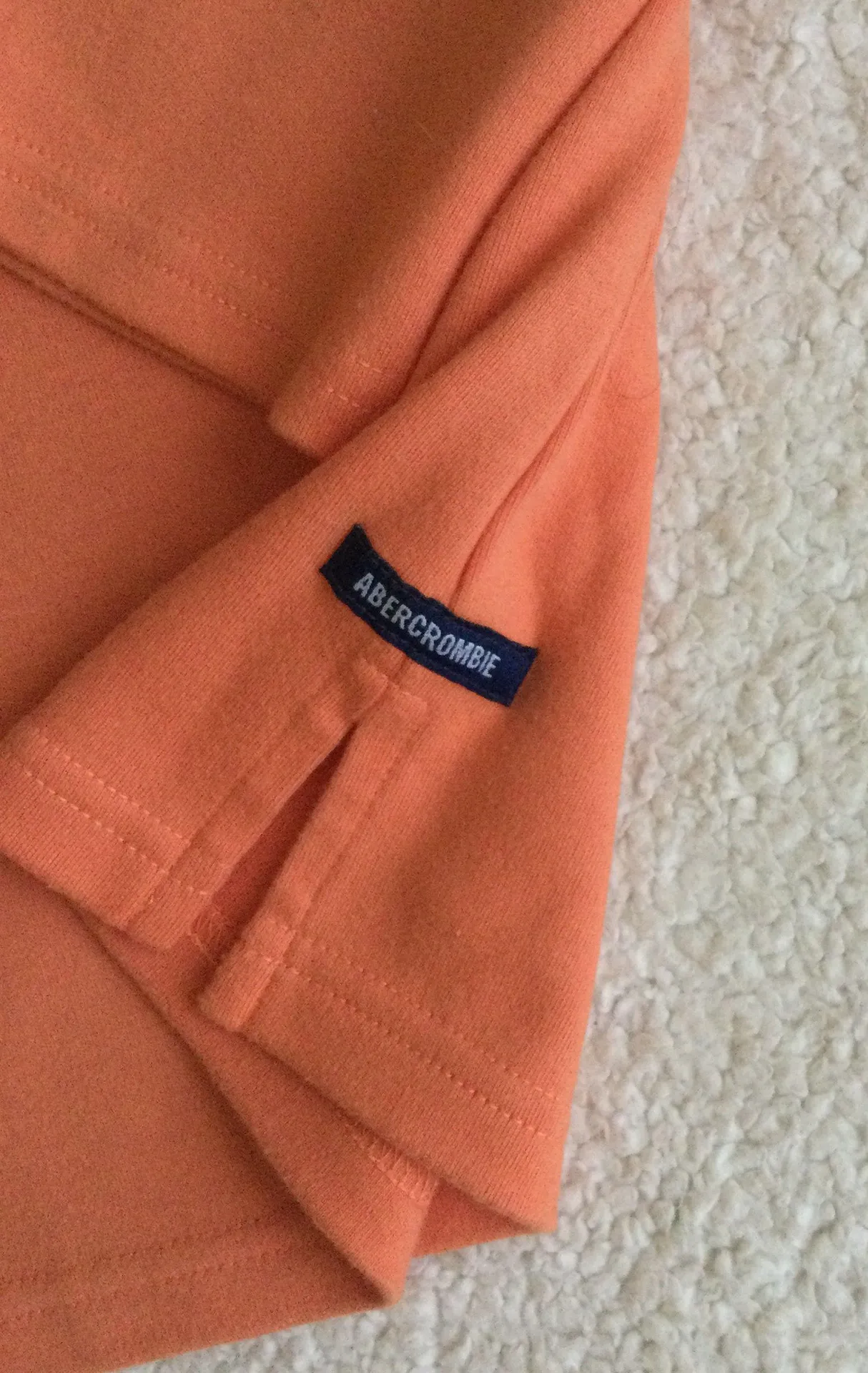 Vintage Polo Orange 3/4 Sleeve - Sz L - Image 5